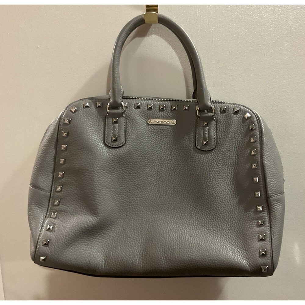 michael kors handbag With Crossbody Strap Leather Gray